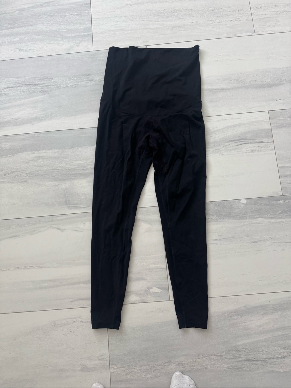 Maternity Poshdivah High-Waist Black Leggings